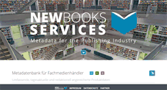 Desktop Screenshot of newbooks-services.com